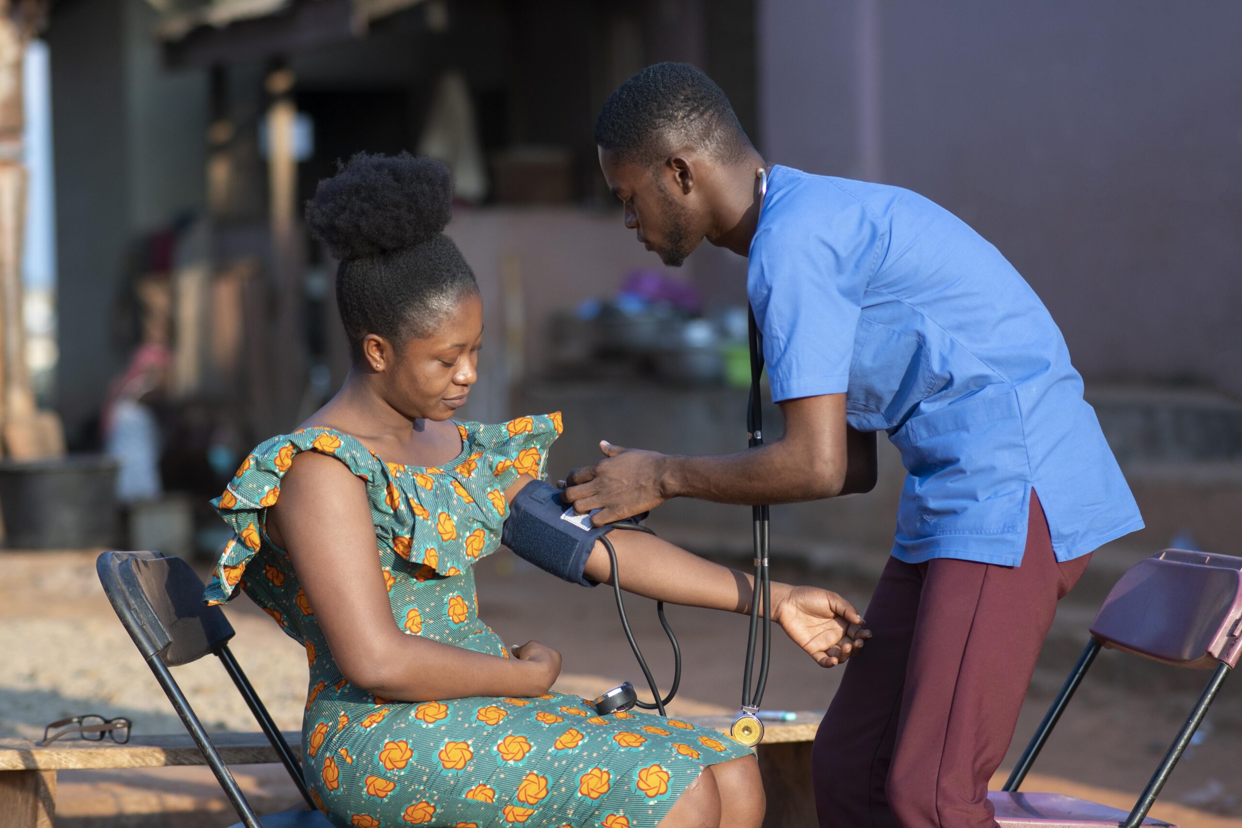 africa humanitarian aid doctor taking care patient